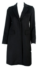 MAX MARA Black Camel Hair Woven Single Breast...