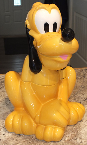Disney Treasure Craft Pluto Sitting Vintage 14" Cookie Jar Canister Rare