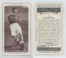 1939 Churchman's Association Footballers Series 2 Tobacco Beaumont Asquith B #2