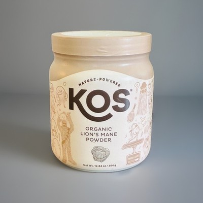 KOS Organic Lion's Mane Mushroom Powder 12.84oz (364g) Brain & Focus Support 