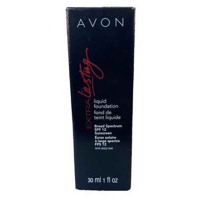 Avon Extra Lasting Liquid Foundation Broad Spectrum SPF 12 Caramel E305