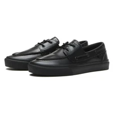 VANS 2 Eyelet Natural Leather V176CF BLACK/BLACK Men's Shoes
