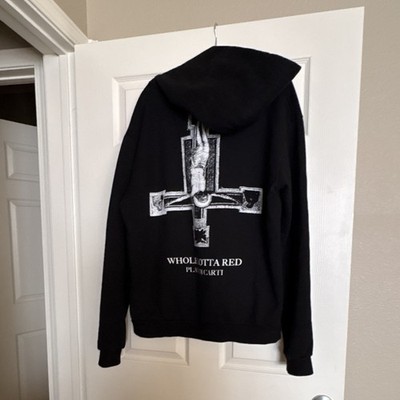 Whole Lotta Red Playboi Carti Black Fleece Pullover Hoodie Men's XL Graphic