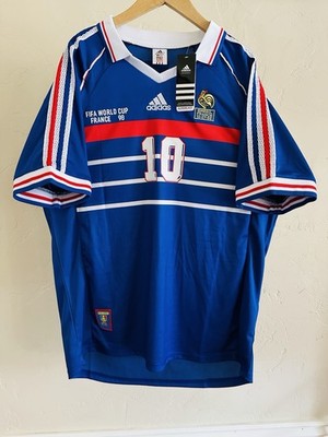 Zinedine Zidane World Cup Final France 1998 Home Jersey | eBay