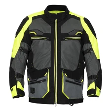 Tourmaster Men's Ridgecrest Mesh Adventure Motorcycle Jacket Hi-Viz - XL Tall