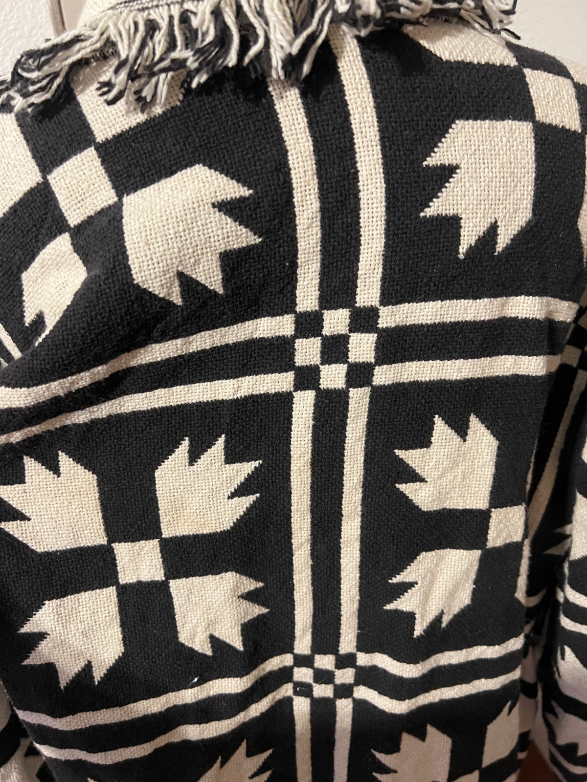 Handmade Womens Patchwork Print Blanket Jacket Co… - image 5