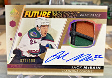 2022-23 SP Future Watch Patch Auto #FWAP-JM Jack McBain/100 *5 colors*