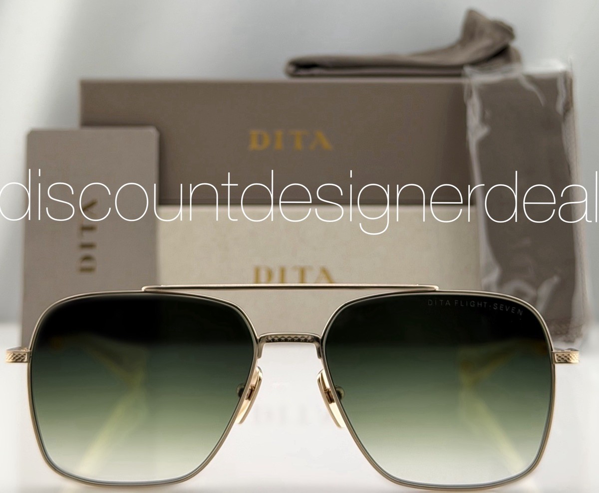 DITA Flight Seven DTS111-57-07 Gold Titanium Green Gradient 52mm