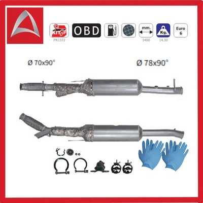   Ruß-Partikelfilter Dieselpartikelfilter Silizium CITROEN C4 PEUGEOT 308 II 
