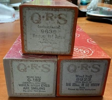 QRS Music Word Player Piano Rolls  (3)