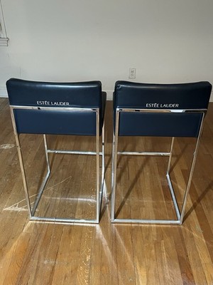 Estee Lauder Cosmetic Chair Makeup Stool by Milo Baughman