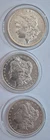 Morgan Dollars, 1889, 1887, 1896, lot of 3 - 8510