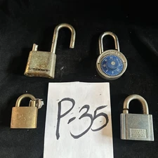 Padlocks 4, American X2, Sesamee, Chicago Lock Co. (P35)