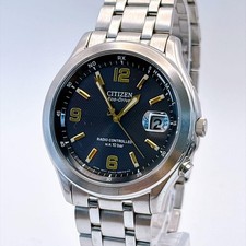 CITIZEN Eco-Drive H415-S033004 Funk Solar Herren Marine Zifferblatt 40,1 mm Uhr