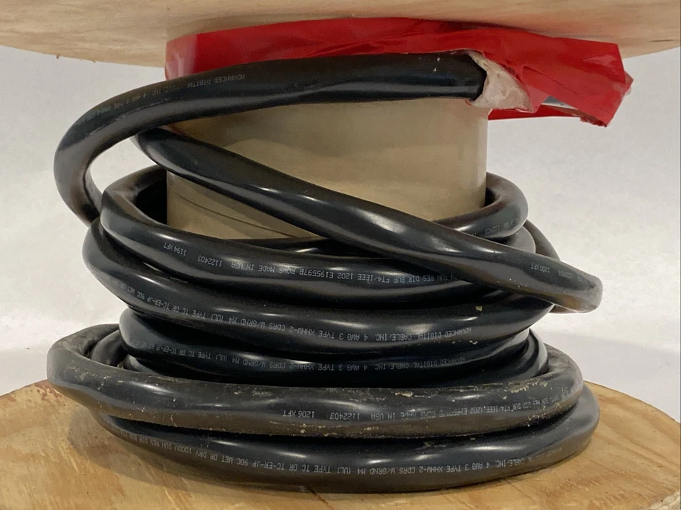 Advanced Digital Cable 3H-0403 4AWG 3C STR BC XLP/PVC XHHW 2 CDRS XLP 600V 25' - Image 2 of 4