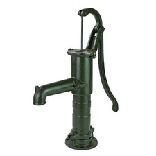 Handschwengelpumpe Schwengelpumpe Brunnenpumpe Gartenpumpe Pumpe Guß grün 1 1/4"