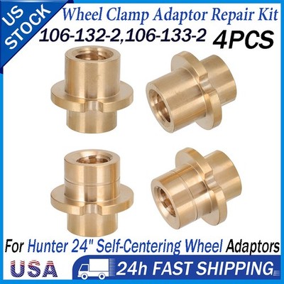 Fit Hunter Wheel Alignment Clamp Repair Kit 24'' Self-Centering Brass Bushing 4PC