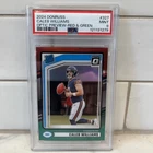 2024 Donruss #327 Caleb Williams Rookie RC Optic Preview Red & Green PSA 9 Mint