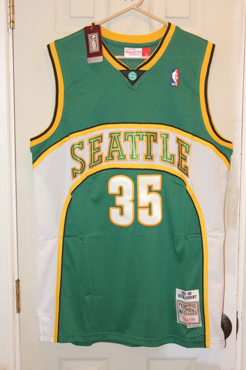 green 2007-08 Seattle SuperSonics Kevin Durant (35) stitched