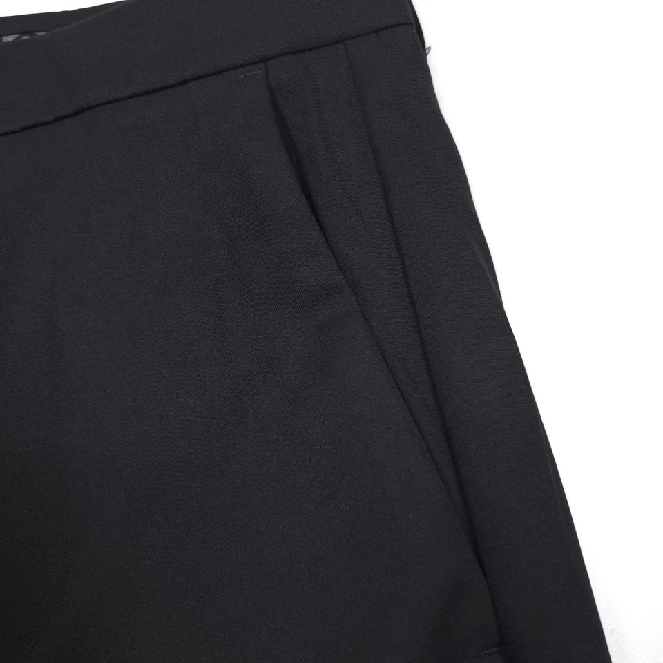 Pantalones de golf Haggar Cool 18 Pro negros lisos calce clásico pantalones para hombre talla 44 X 30 Foto 4 de 4