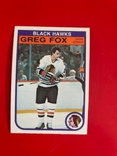 1982-83 O-Pee-Chee set break #65 Greg Fox - Chicago Black  Hawks NRMT