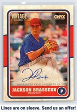 2025 Onyx Vintage #VAJABR Jackson Brasseux Autographs