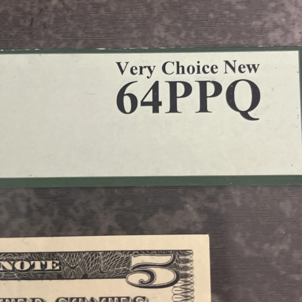 1999 $5 Five Dollar Star PCGS 64 PPQ Very Choice STAR Fr. 1986-E* SN BE06533703* - Image 4 of 4