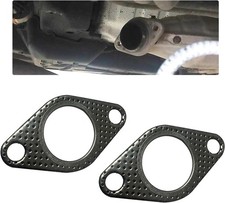 2 PCS Exhaust Gasket, 1.5 Inch High Temperature Reinforced Flange Size: 1.5 In