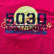 Minoru Suzuki Signed Pro Wrestling T-Shirt Red XL Crew Neck Excellent Condition