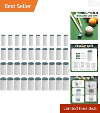 Upgrade Your Game: 40Pcs Pool Cue Tips in 4 Sizes for Fast Fix Replacement