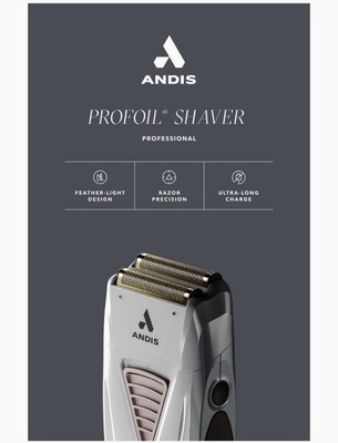 Andis TS-1 17235 Pro Foil Lithium Titanium Foil Shaver Cord/Cordless-Gray 