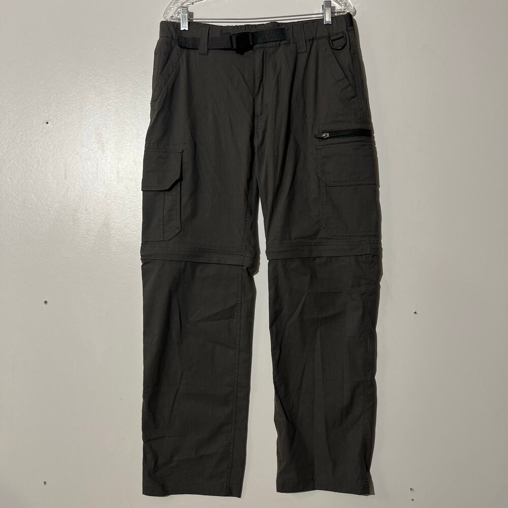 BC Clothing Mens Convertible Cargo Pants Gray Size Medium x 32 Hiking Outdoor