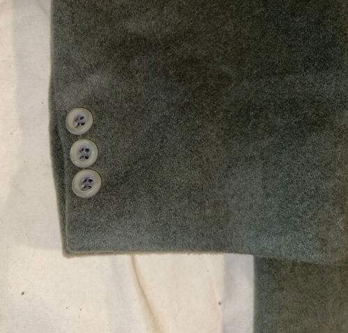 Mens VTG Hugo Boss Twenty Italy Green Wool Angora Sport Coat Blazer Jacket 42L - Picture 4 of 11