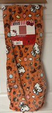 HELLO KITTY CLOUD THROW ORANGE SO VARSITY PLUSH BLANKET 60" x 70" BRAND NEW NWT
