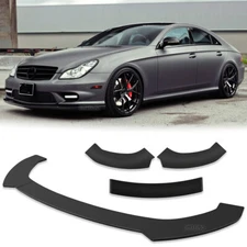 Front Bumper Lip Spoiler Splitter Body Kit Gloss For Mercedes-Benz CLS350 CLS400