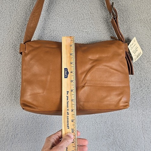 Michael Rome Tan Shoulder/Crossbogy BAG Soft Genuine Leather Made in Italy - Picture 20 of 22