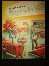 Original 1950 Massey Harris Tractor Buyer's Guide Brochure, Beautiful Color!