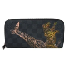 LOUIS VUITTON N64606 Damier Zippy Wallet Vertical Graphite Stamp
