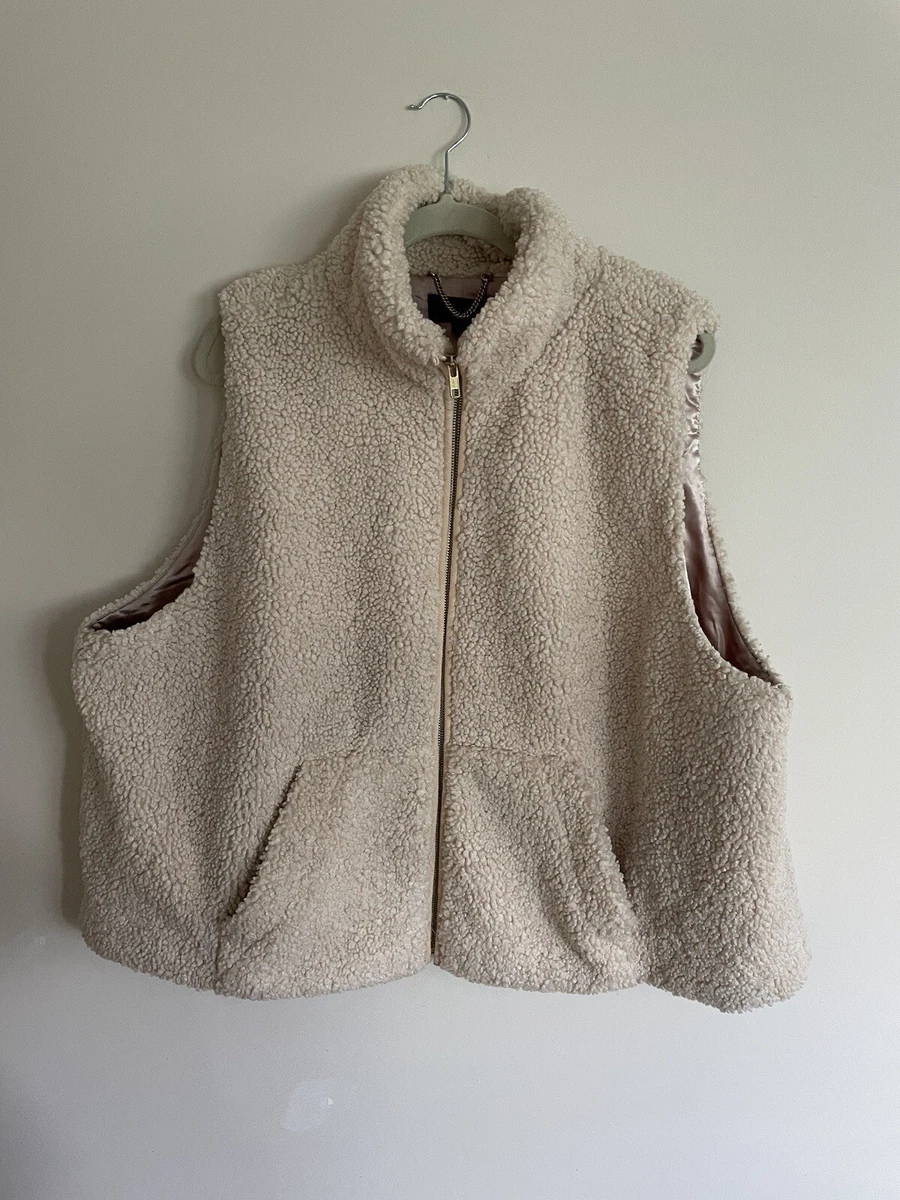 J crew sherpa best sale vest
