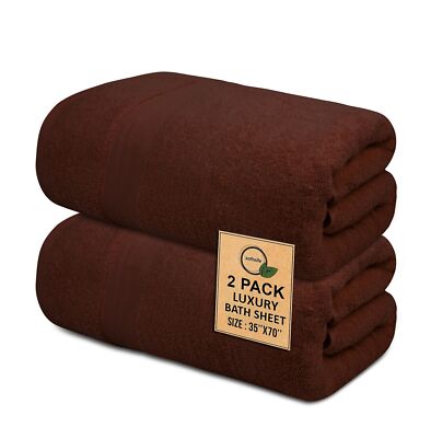 100% Cotton Luxury Bath Sheets - 35'' x 70'' - 600 GSM Cotton Towels for Bathro...