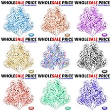 30 Pack Confetti Balloons Latex 12" Decorations Helium Birthday Party Wedding