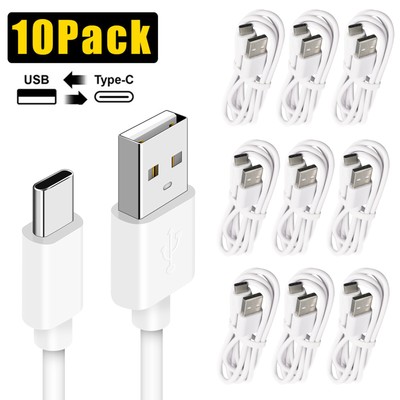 10x Lot Type C to USB-A Fast Charge Cable Cord Charging Quick Charger Wholesale