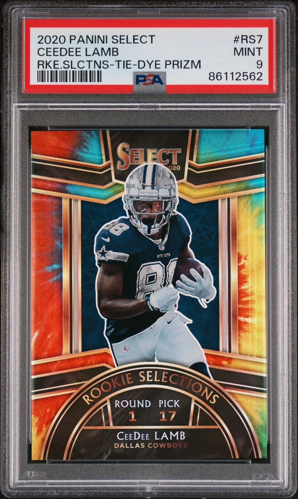 CeeDee Lamb Panini Select Rookie Selections #RS7 Tie-Dye Prizm