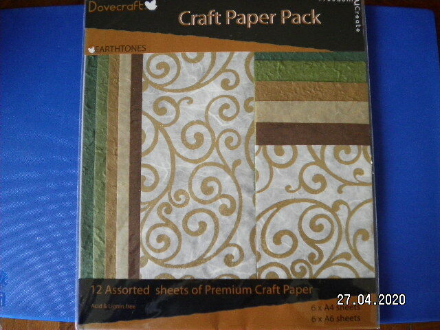 Beautiful Dovecraft Craft Paper Pack. 'Earthtones'