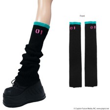 Hatsune Miku x Listen Flavor Hatsune Miku Leg Warmers Black Japan New Pre