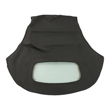 Black Convertible Soft Top Clear Heated Glass Window For Volkswagen Beetle 03-10