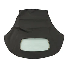Black Convertible Soft Top Clear Heated Glass Window For Volkswagen Beetle 03-10
