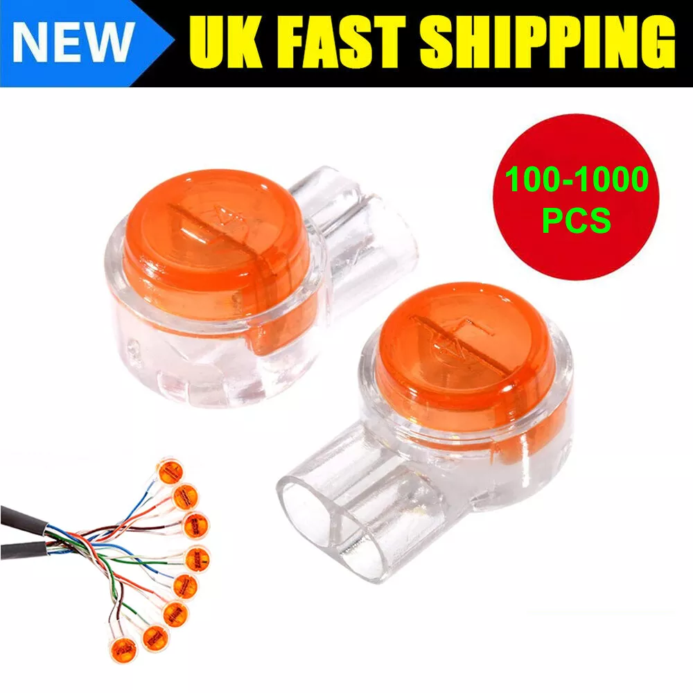 2 Way Gel Filled Jelly Crimps 8A BT External Internal Cable Connectors Lot