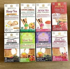 Hyleys 100% Natural Non GMO Wellness Slim Tea 25 Tea Bags - Please Choose Flavor