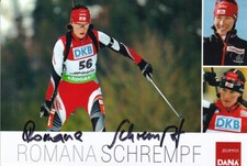 Romana SCHREMPF - &Ouml;sterreich, Biathlon, Original-Autogramm!